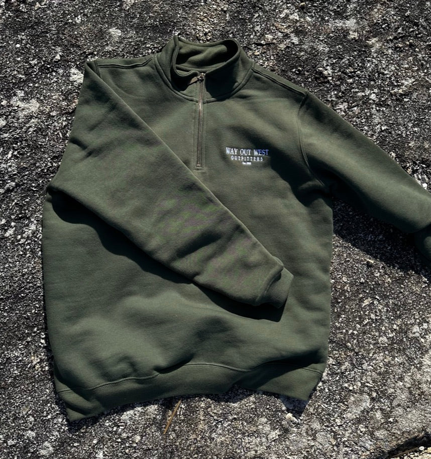 Stella Half Zip - Army Green