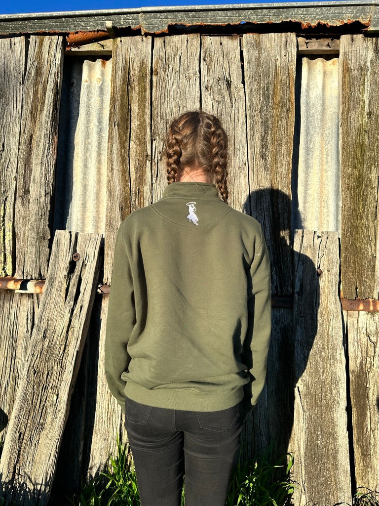 Stella Half Zip - Army Green
