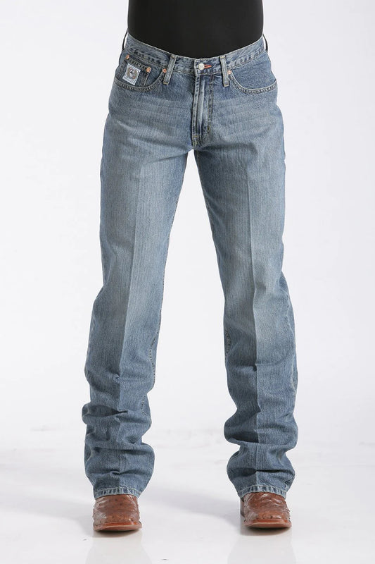 Cinch Mens Relaxed Fit White Label Jeans - Medium Stonewash