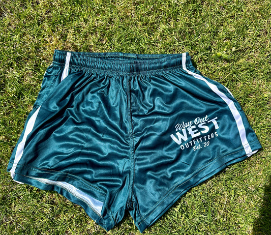 Footy Shorts - Bottle Green